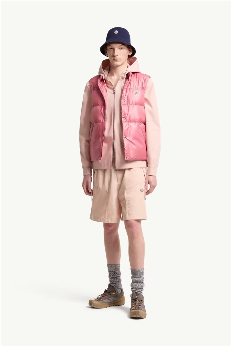 Cotton poplin bermuda shorts-MONCLER-Verso