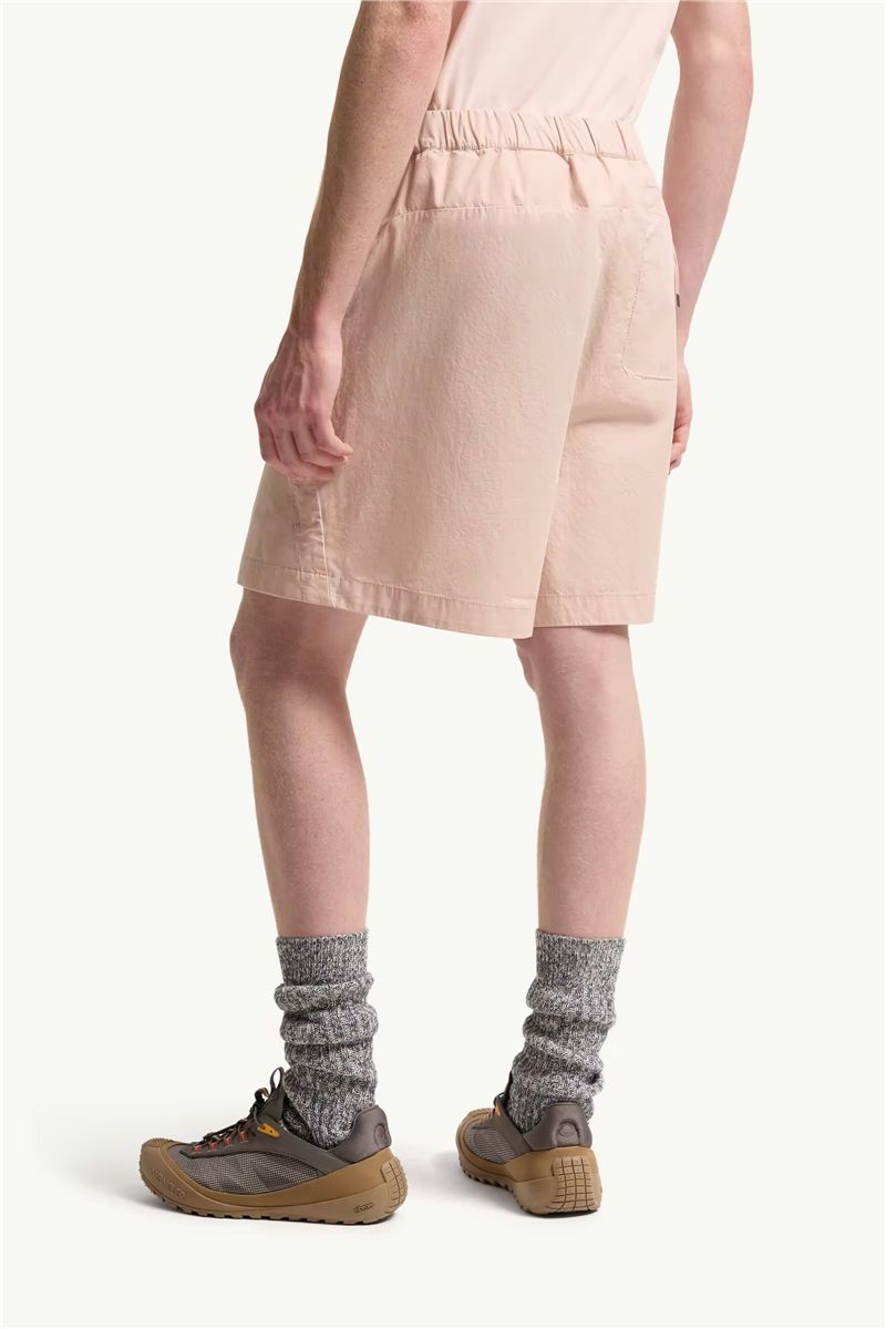 Cotton poplin bermuda shorts-MONCLER-Verso