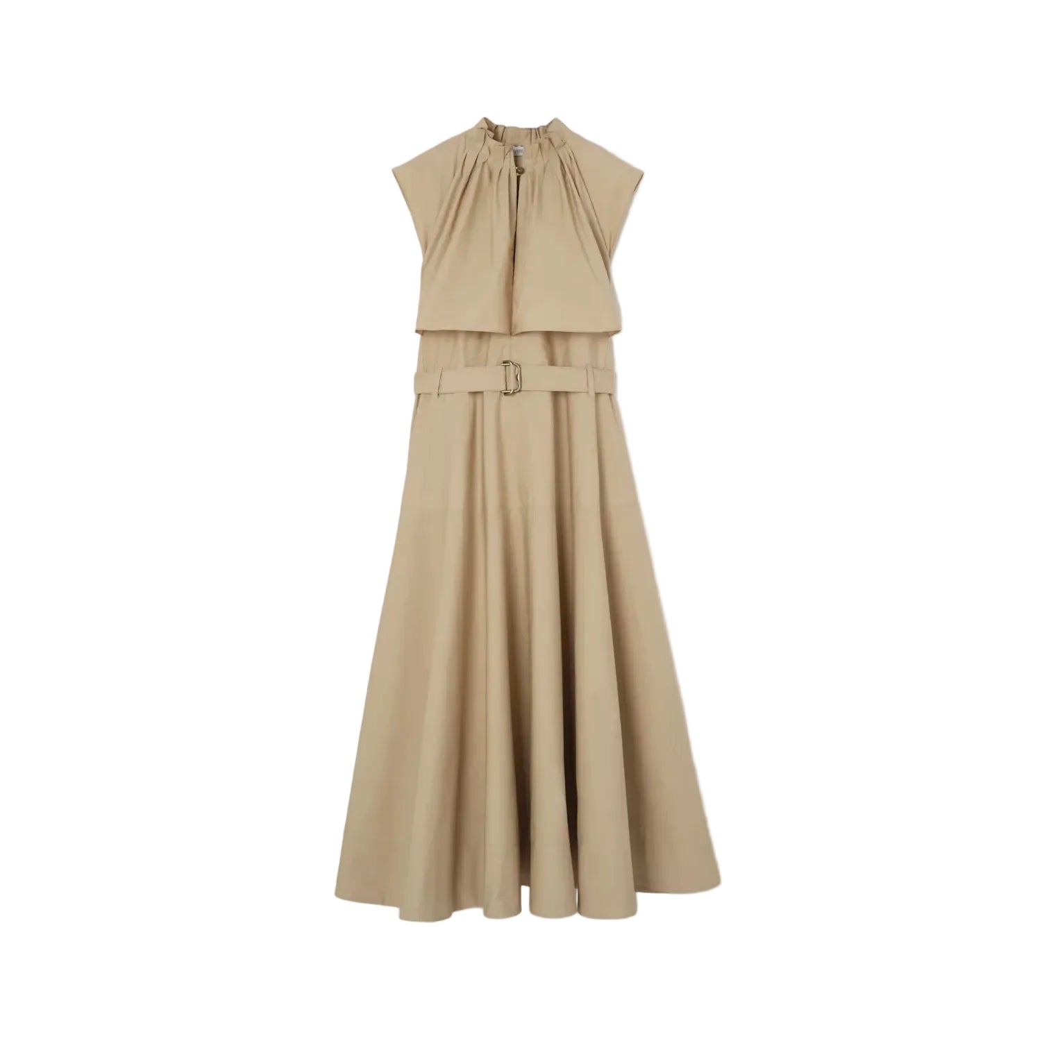 Cotton poplin midi dress-BURBERRY-Verso