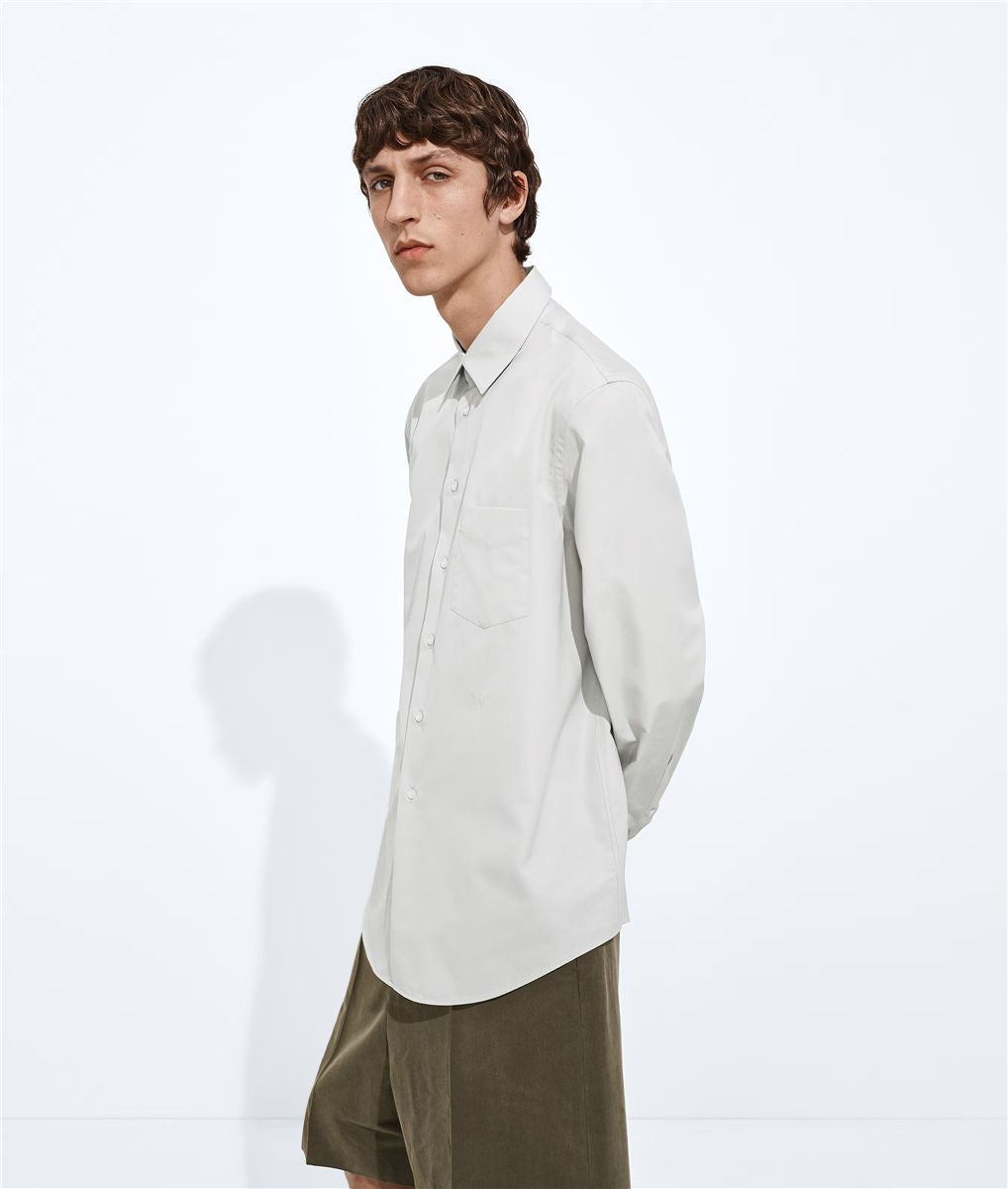 Cotton Poplin Shirt-BOTTEGA VENETA-Verso