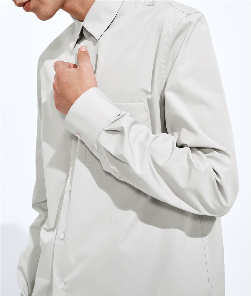 Cotton Poplin Shirt-BOTTEGA VENETA-Verso