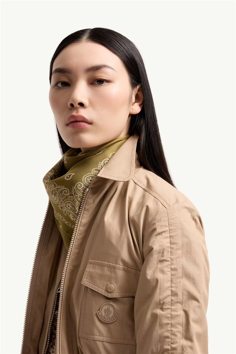 Cotton Poplin Shirt Dress-MONCLER-Verso