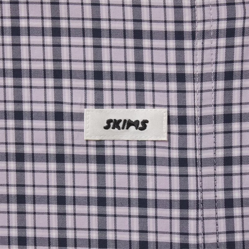 Cotton poplin sleep ruffle short-SKIMS-Verso