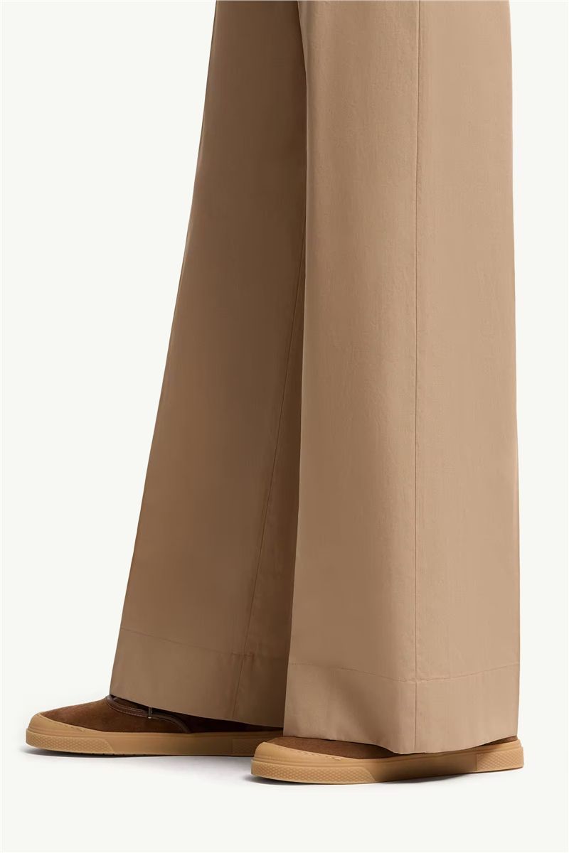 Cotton poplin trousers-MONCLER-Verso