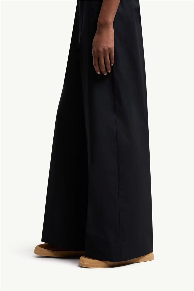 Cotton poplin trousers-MONCLER-Verso
