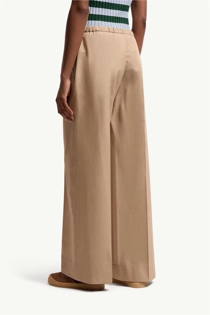 Cotton poplin trousers-MONCLER-Verso