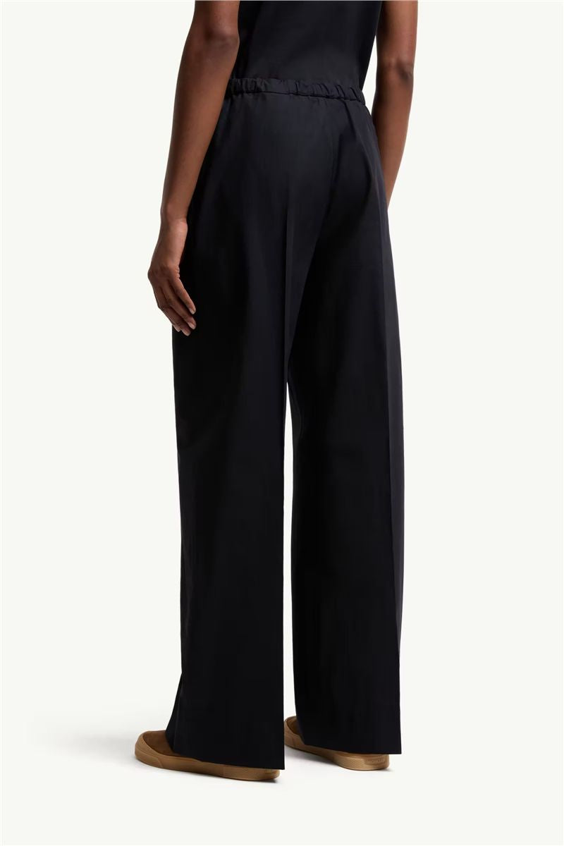 Cotton poplin trousers-MONCLER-Verso