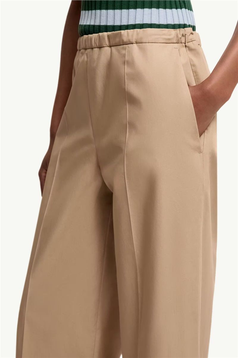 Cotton poplin trousers-MONCLER-Verso