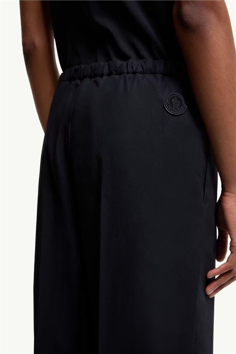 Cotton poplin trousers-MONCLER-Verso