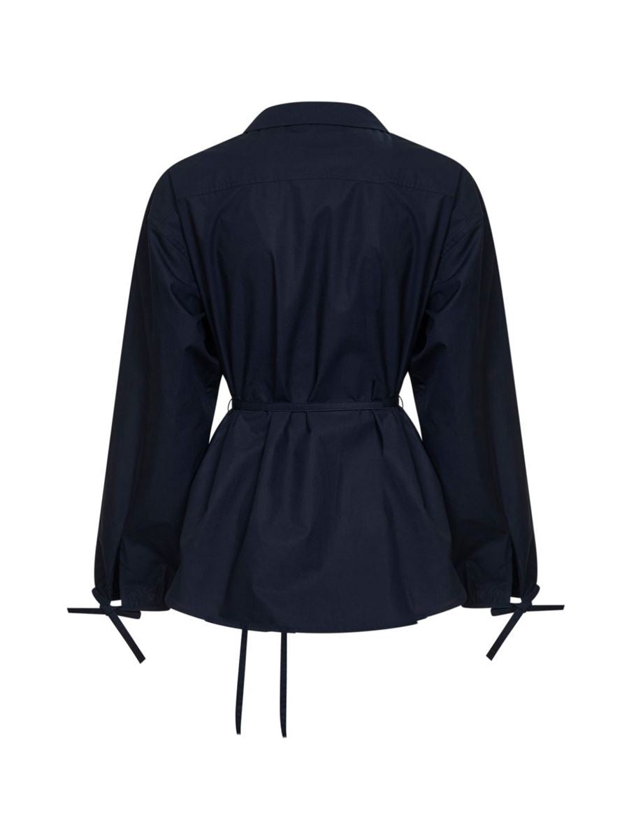Cotton poplin zip-up shirt jacket-MONCLER-Verso
