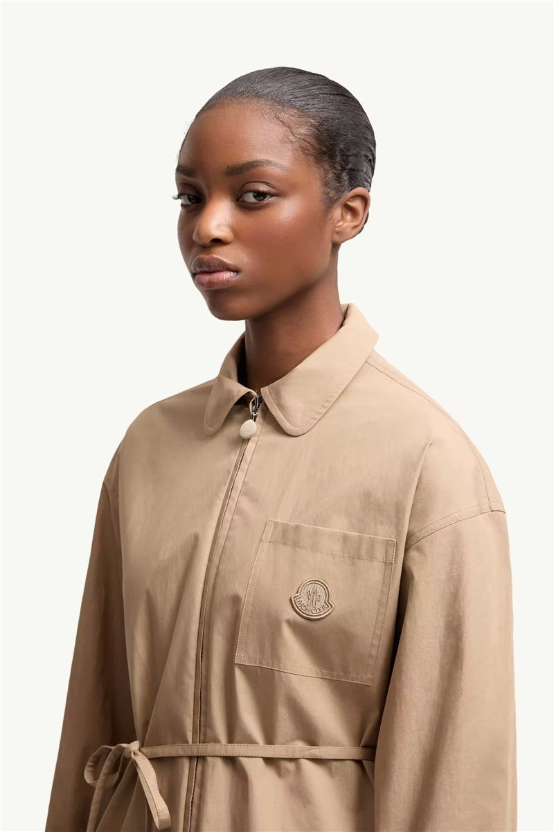 Cotton Poplin Zip-up Shirt Jacket-MONCLER-Verso