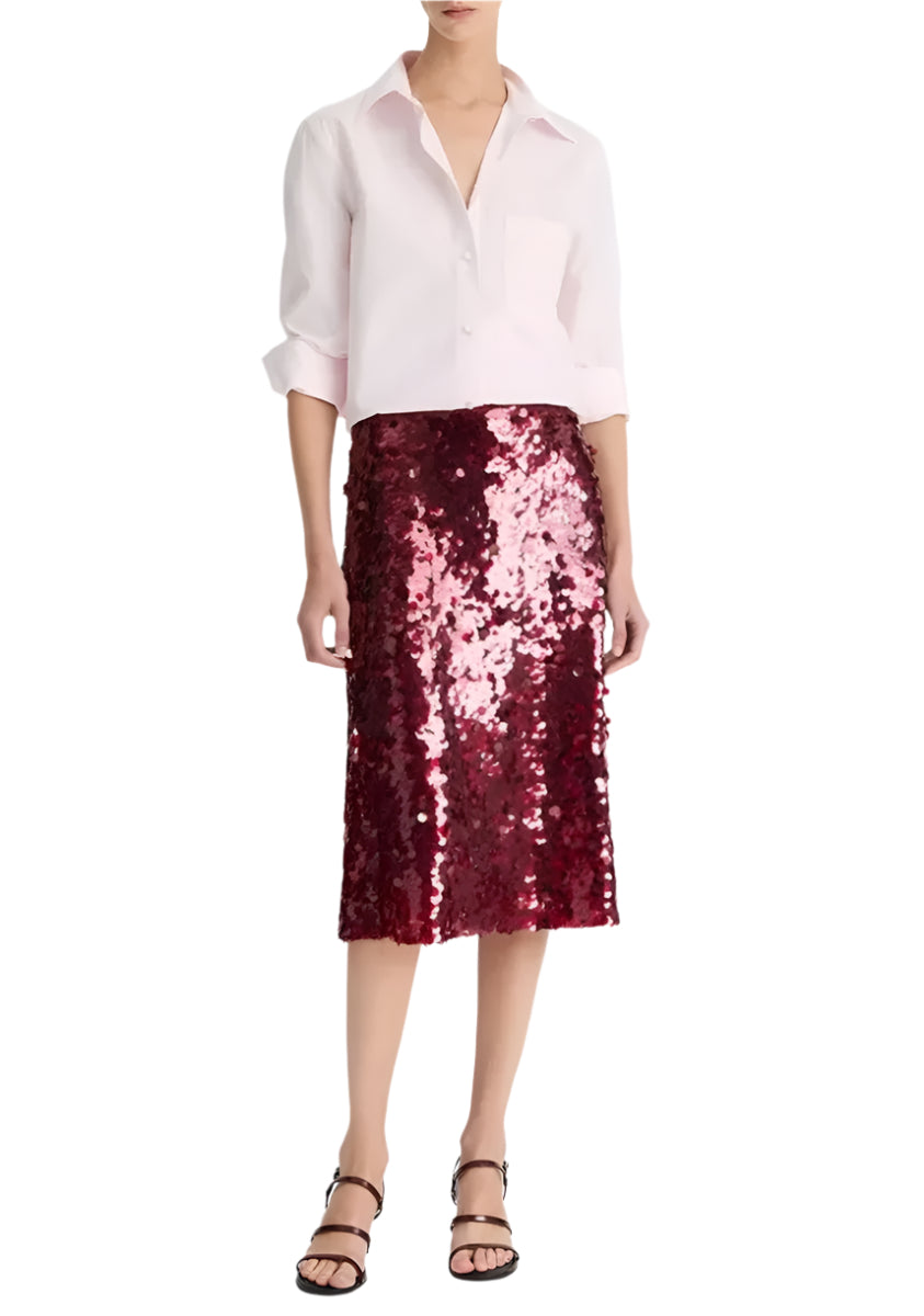 COTTON RELAXED STRAIGHT SHIRT - VINCE - Verso