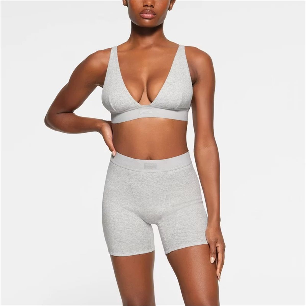 Cotton Rib Boxer 3-Pack-SKIMS-Verso
