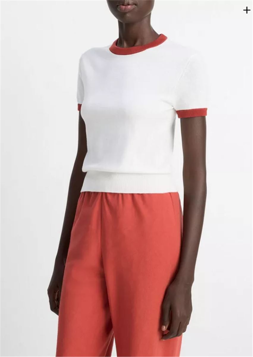 COTTON RINGER SWEATER T-SHIRT-VINCE-Verso