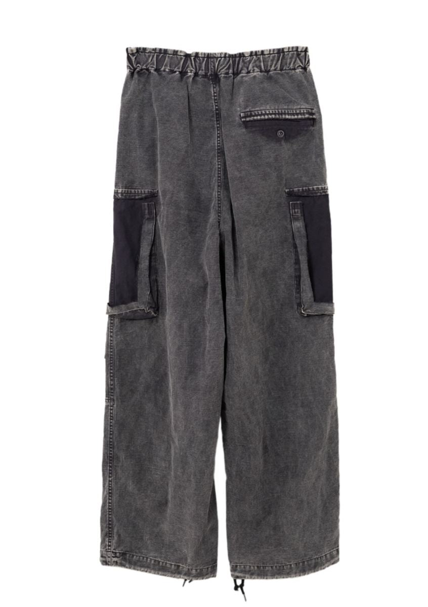COTTON SATIN CARGO PANTS - MAISON MIHARA YASUHIRO - Verso