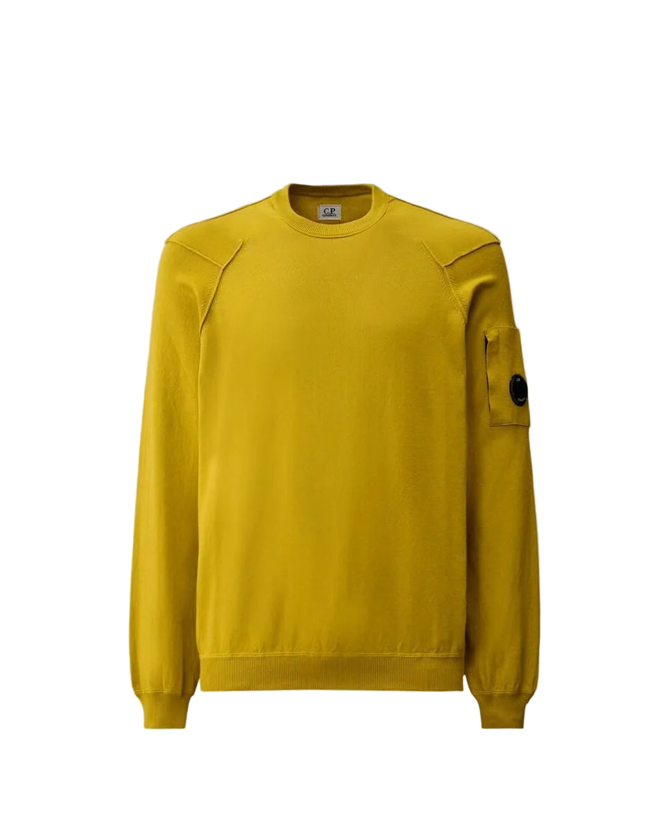 Cotton sea island crewneck lens knit-C.P. COMPANY-304795-S-Verso