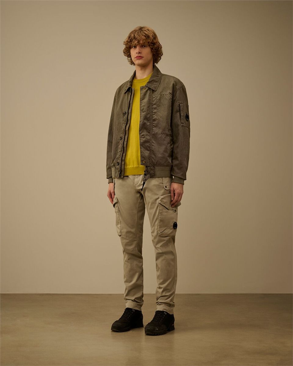 Cotton sea island crewneck lens knit-C.P. COMPANY-Verso