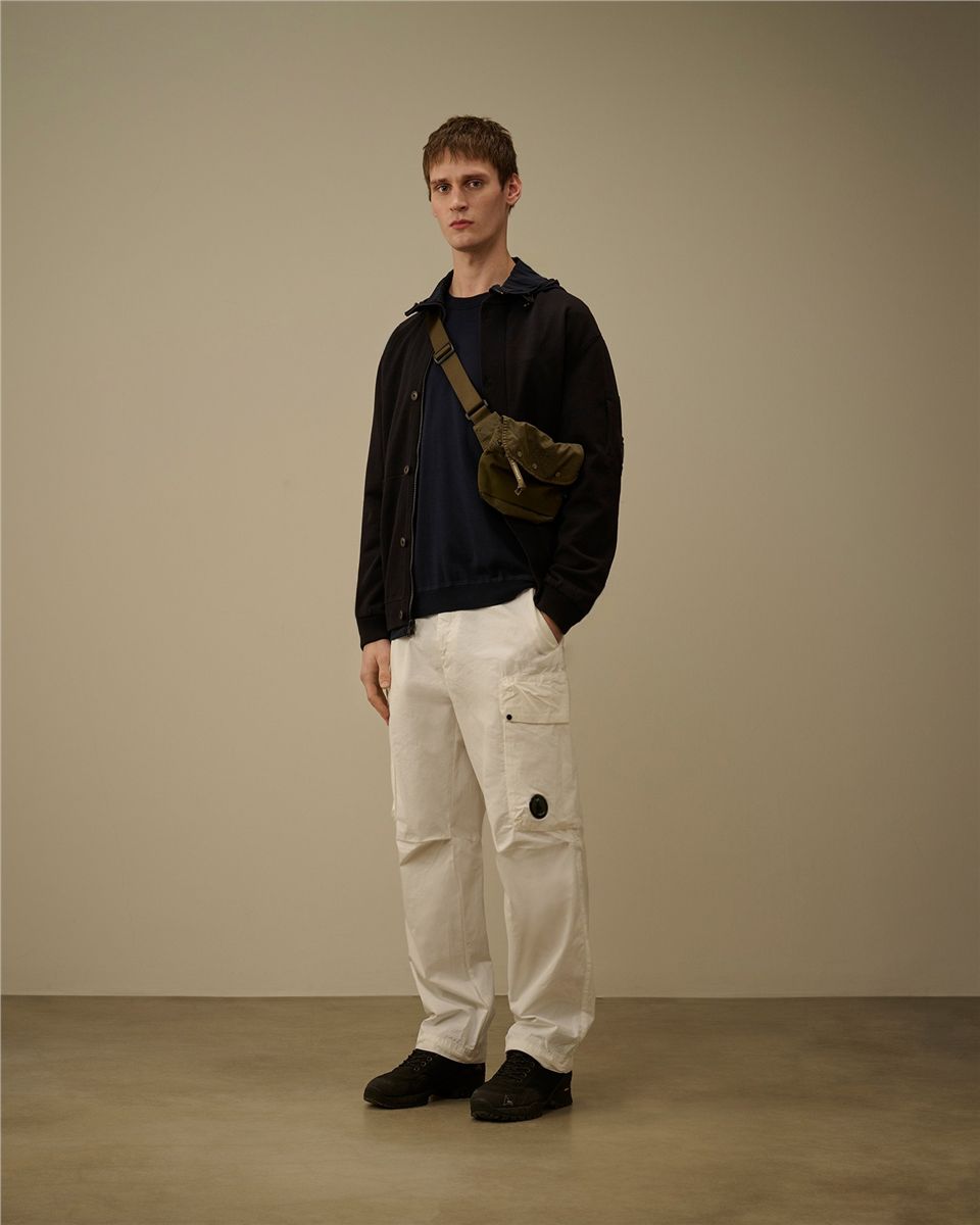 Cotton sea island crewneck lens knit-C.P. COMPANY-Verso