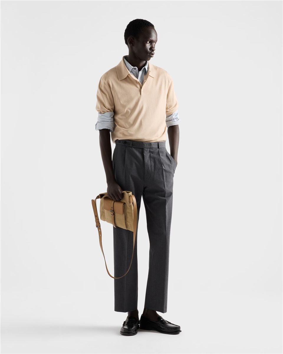 Cotton shirt-PRADA-Verso