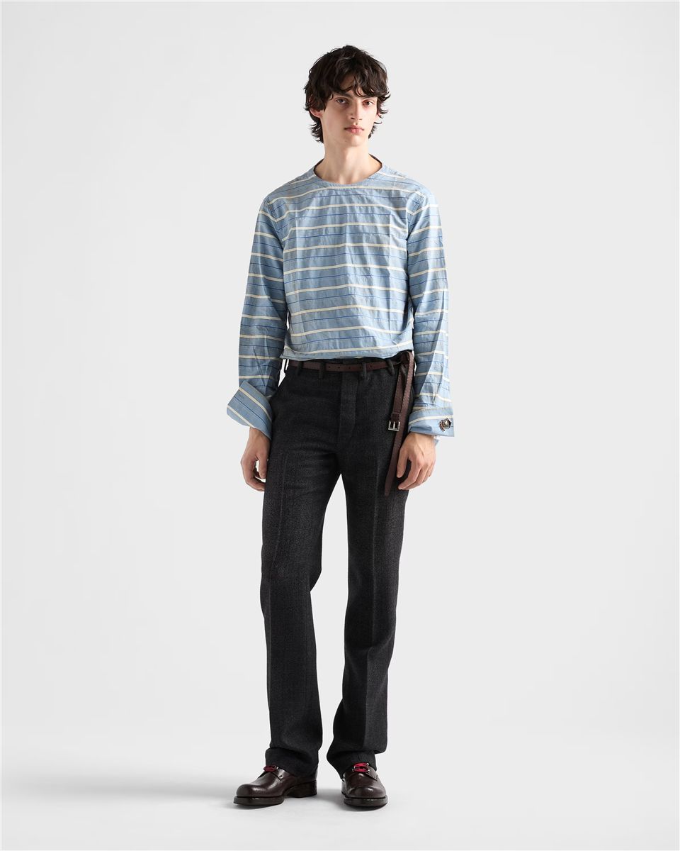 Cotton shirt-PRADA-Verso