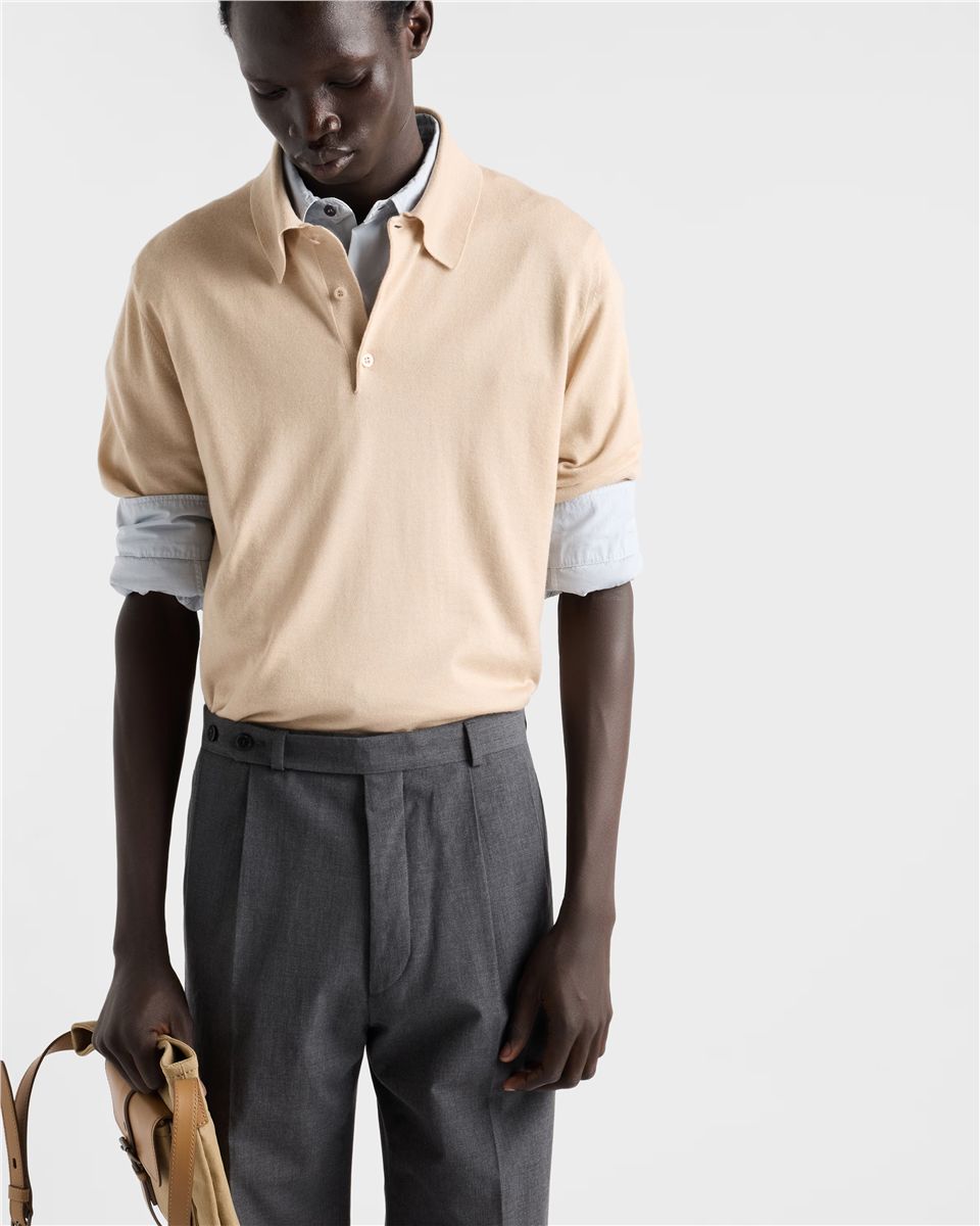 Cotton shirt-PRADA-Verso