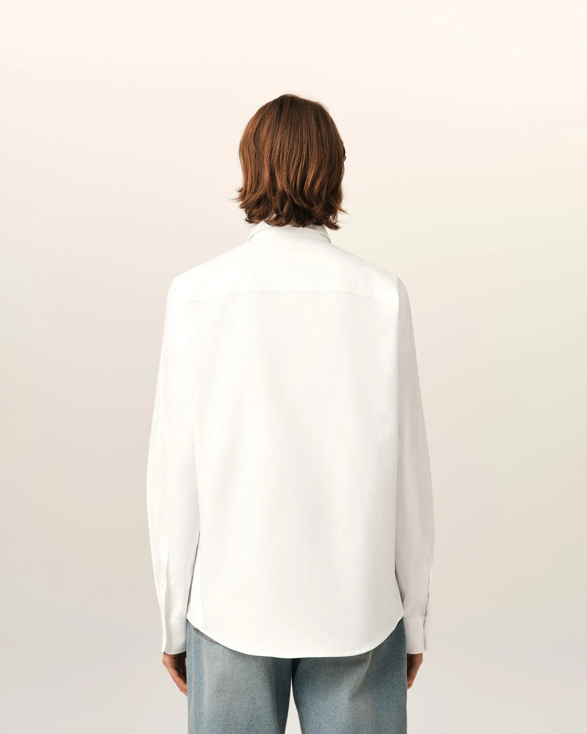 Cotton shirt with ami de coeur-AMI-Verso