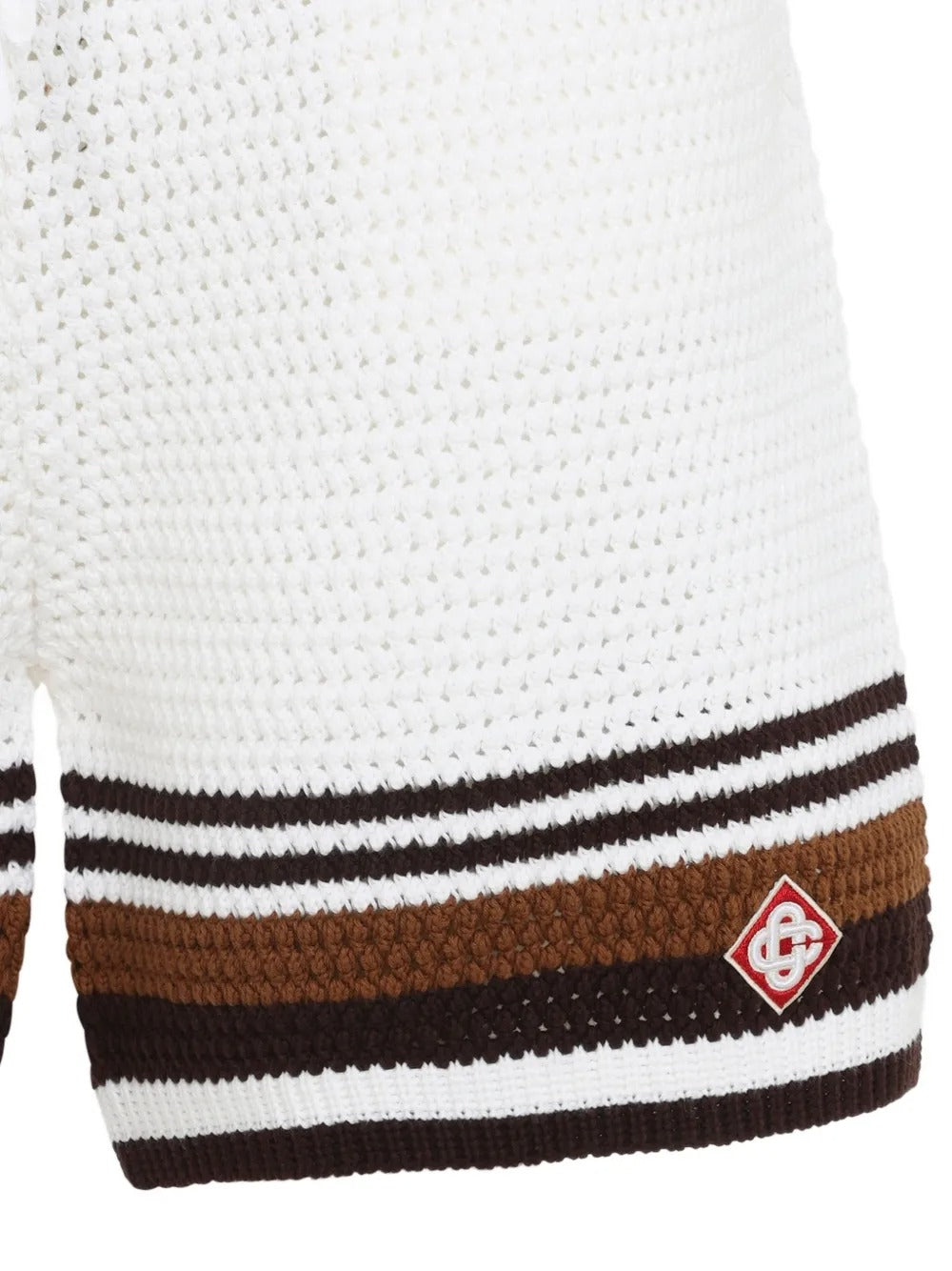 Cotton striped bermuda shorts-CASABLANCA-Verso