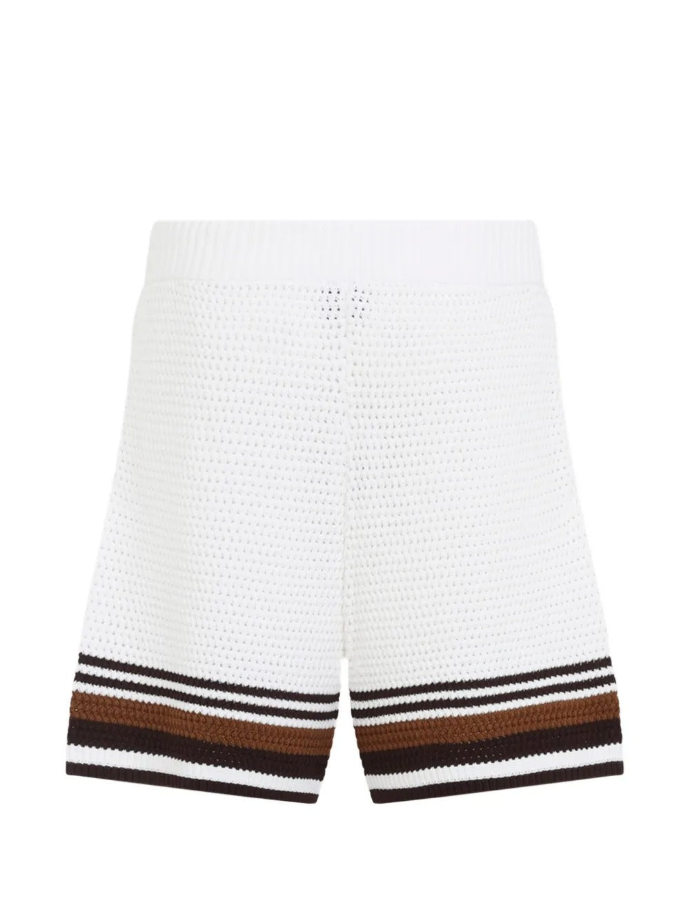 Cotton striped bermuda shorts-CASABLANCA-Verso