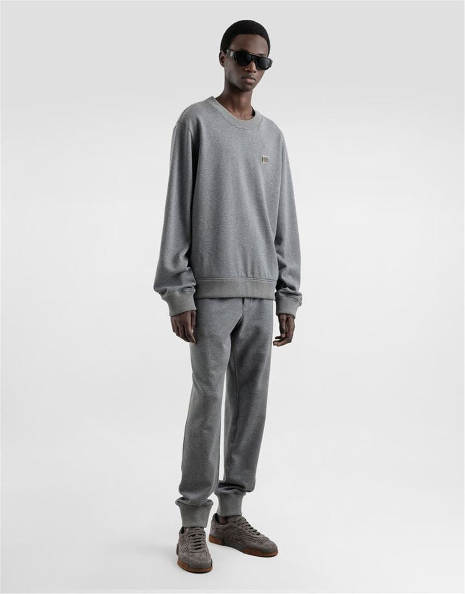 COTTON SWEATSHIRT WITH TAG - DOLCE & GABBANA - Verso