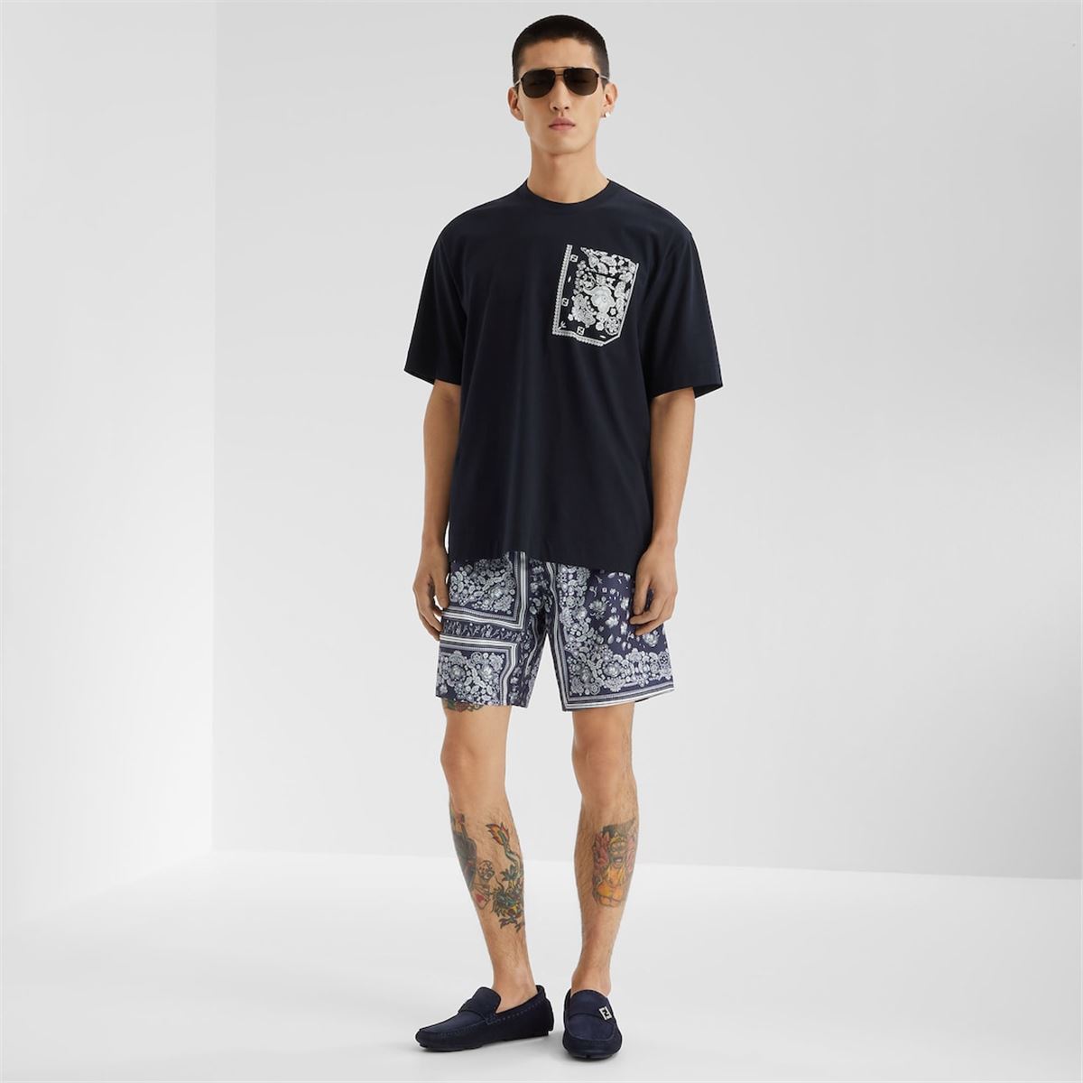 COTTON T-SHIRT-FENDI-Verso