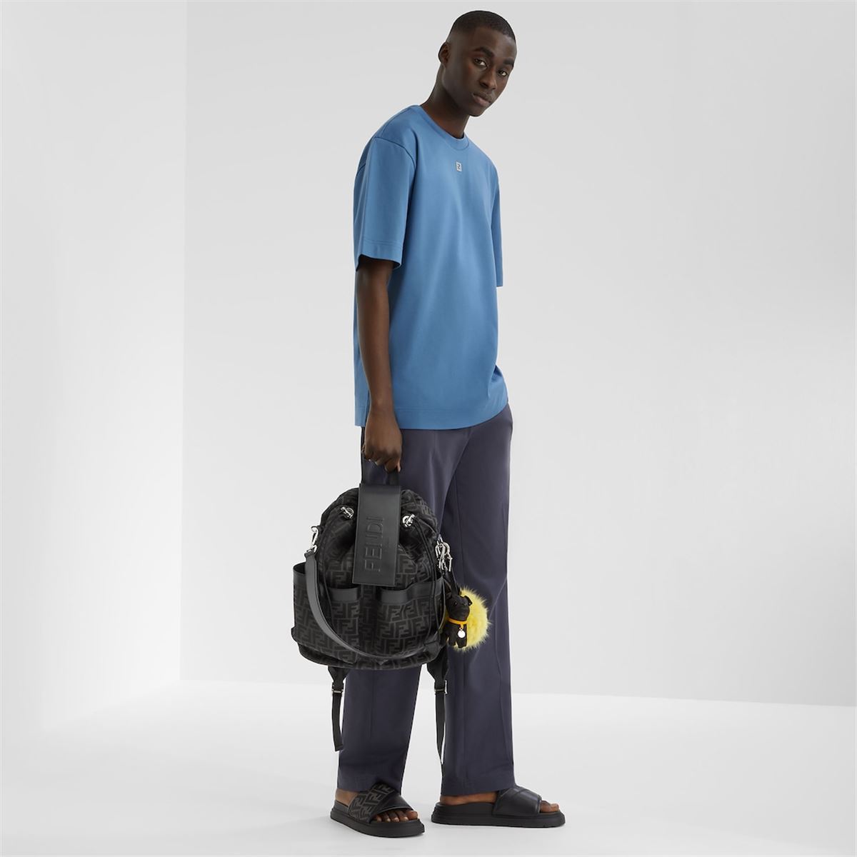 COTTON T-SHIRT-FENDI-Verso