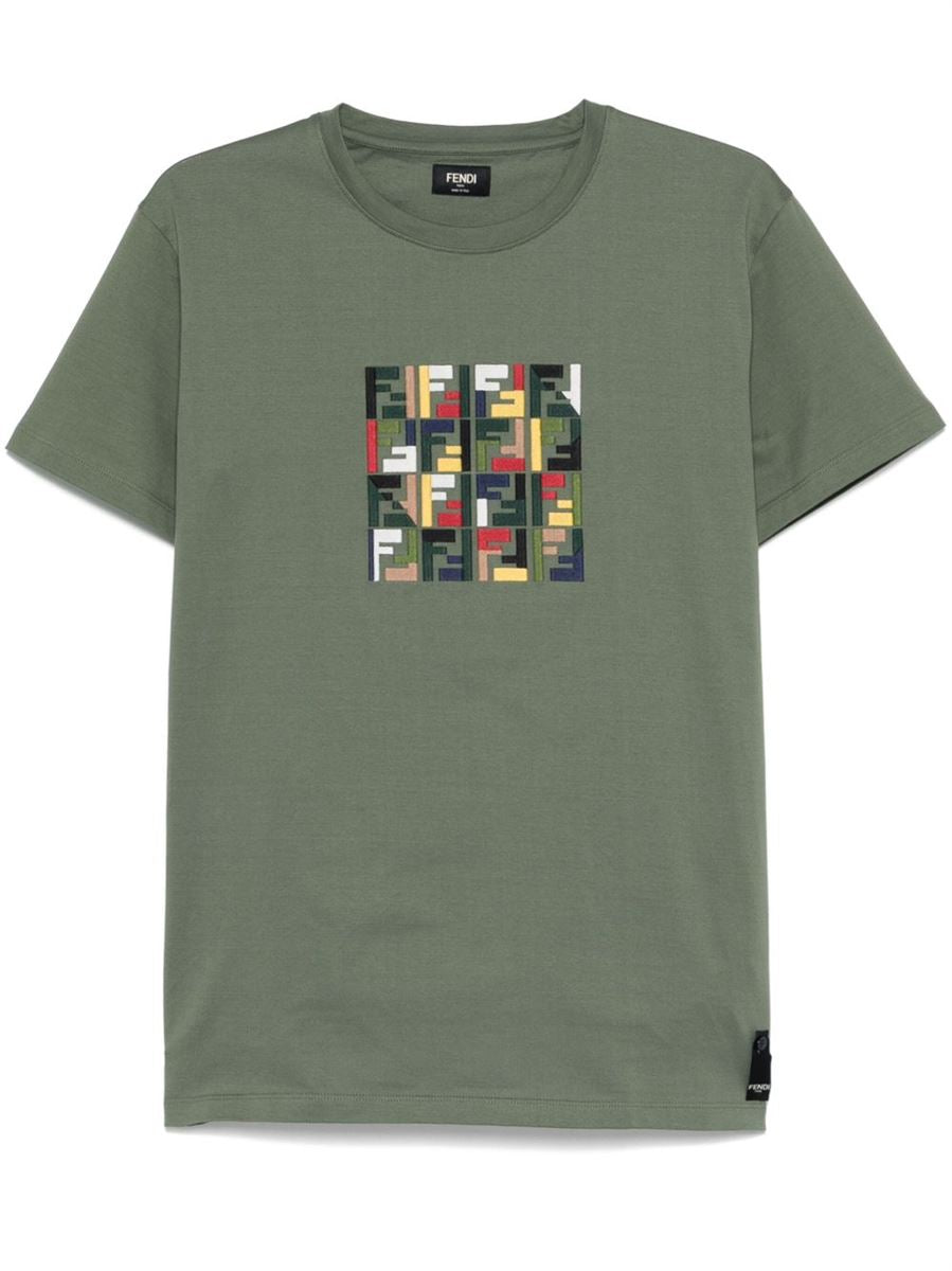 COTTON T-SHIRT-FENDI-Verso