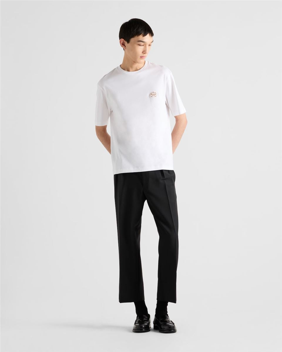 COTTON T-SHIRT - PRADA - Verso