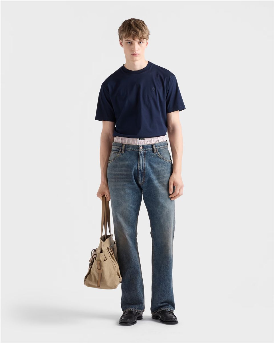 Cotton t-shirt-PRADA-Verso