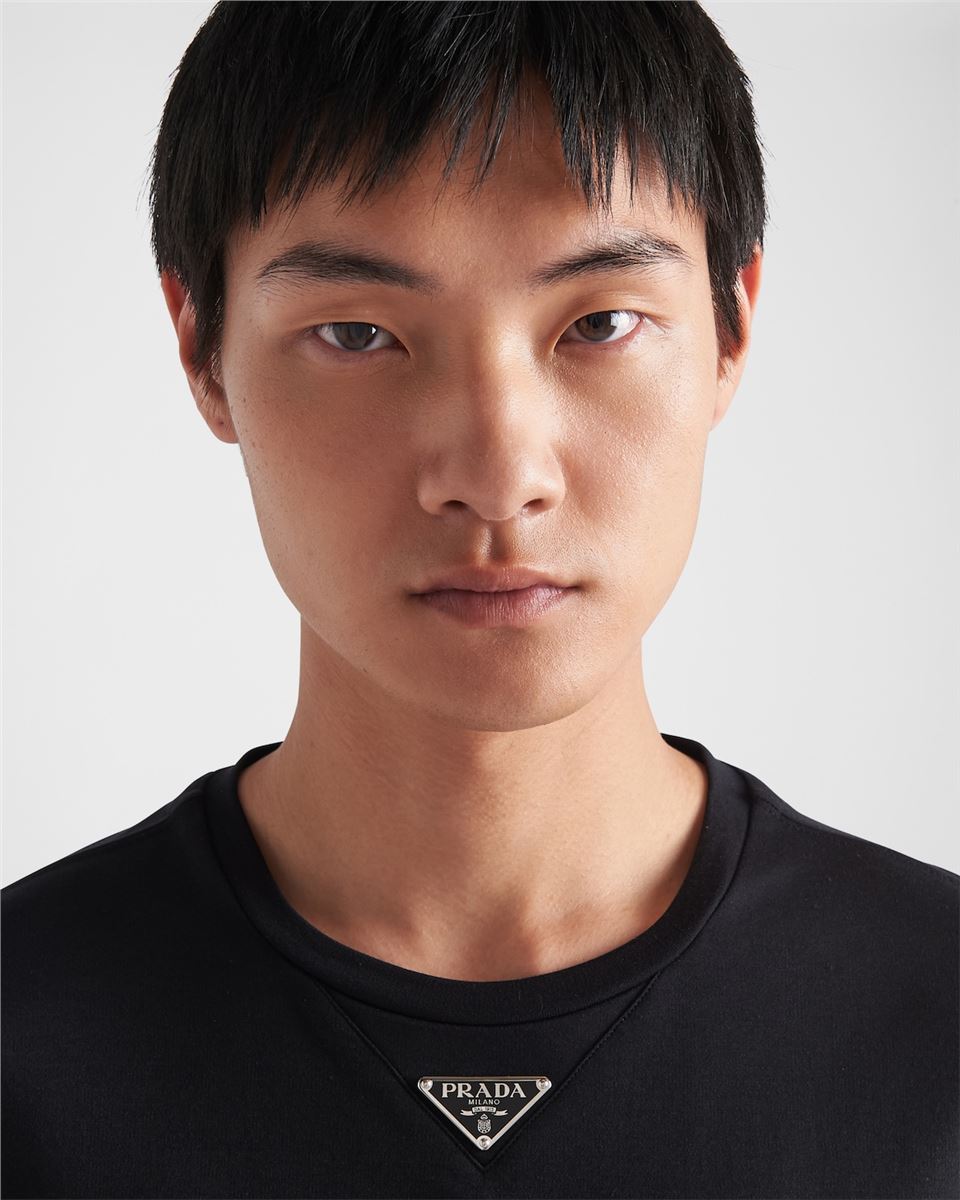 cotton t-shirt-PRADA-Verso