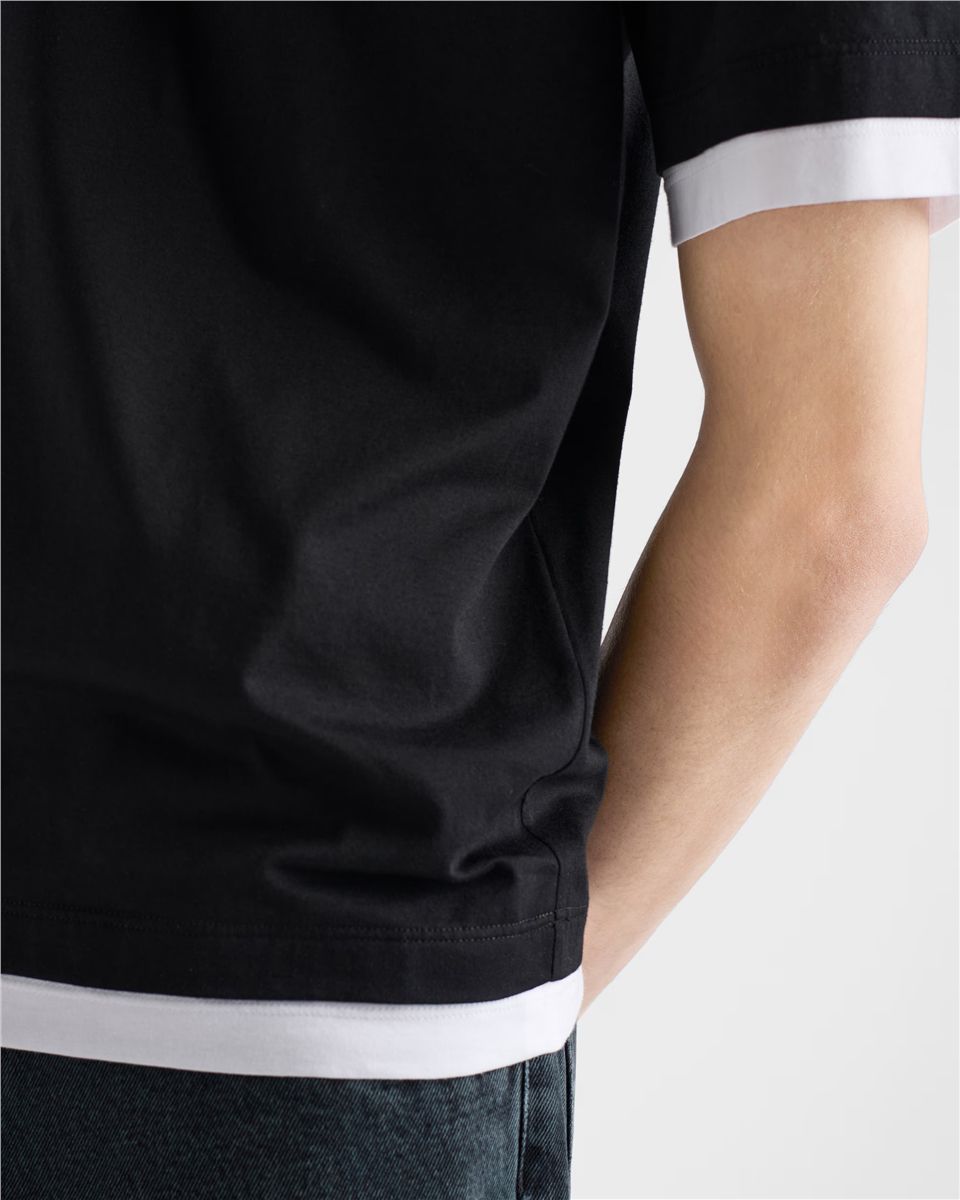 Cotton t-shirt-PRADA-Verso