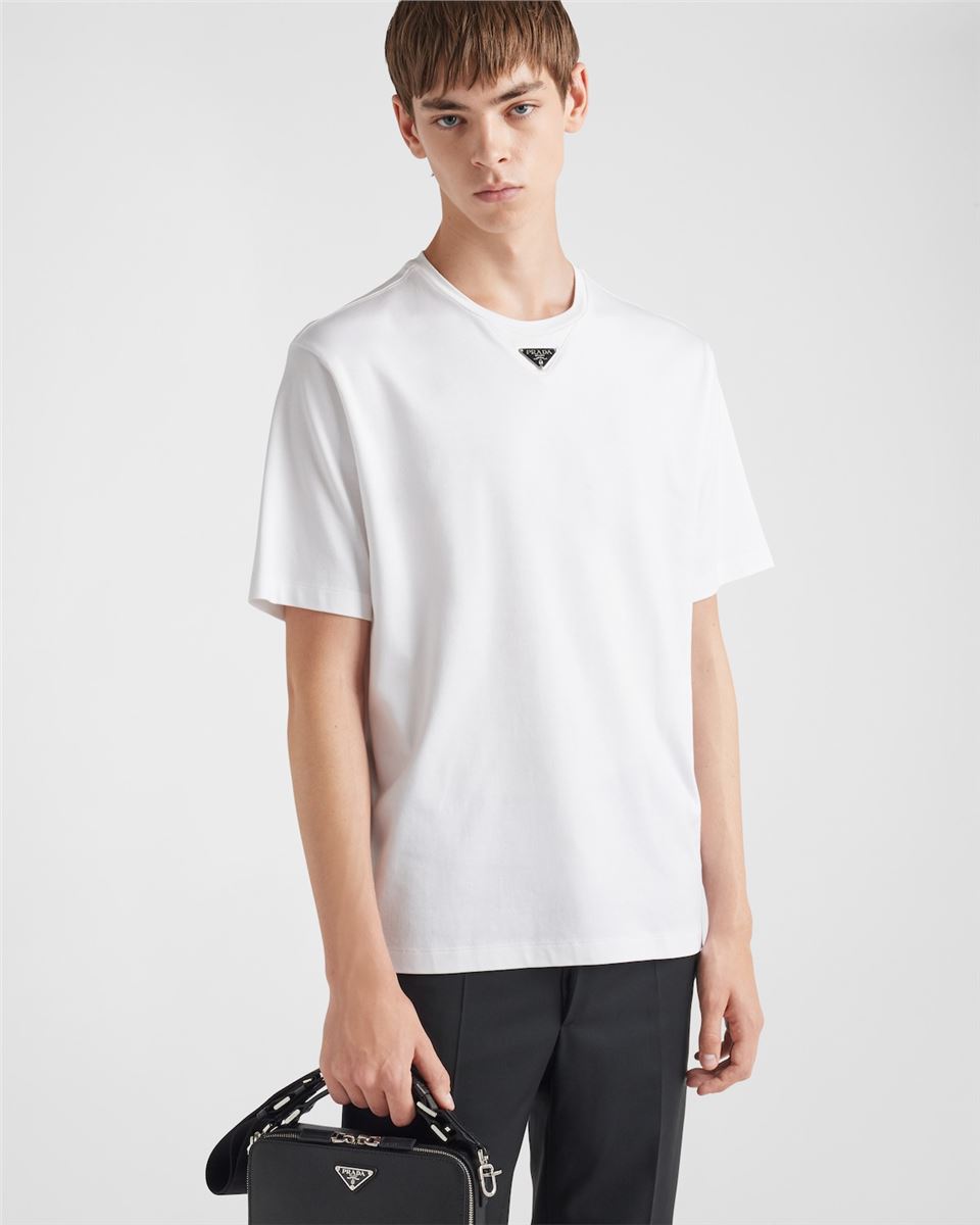 cotton t-shirt-PRADA-Verso