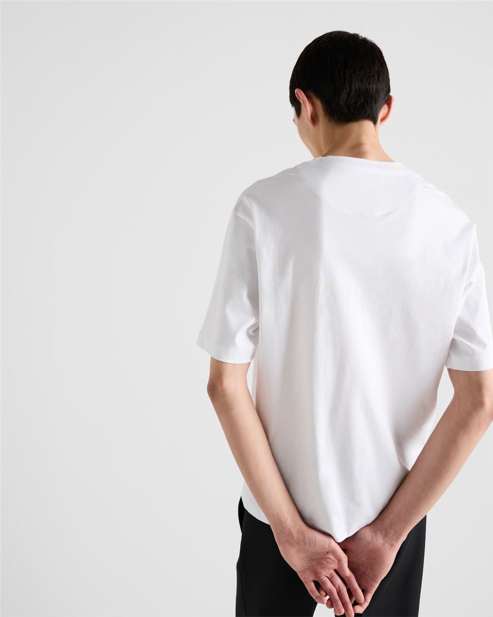 COTTON T-SHIRT - PRADA - Verso