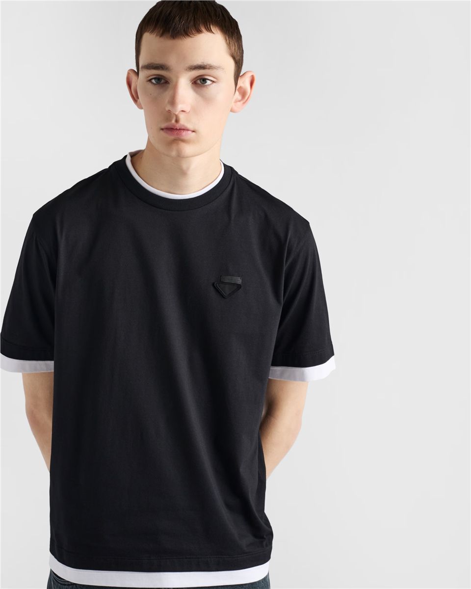 Cotton t-shirt-PRADA-Verso
