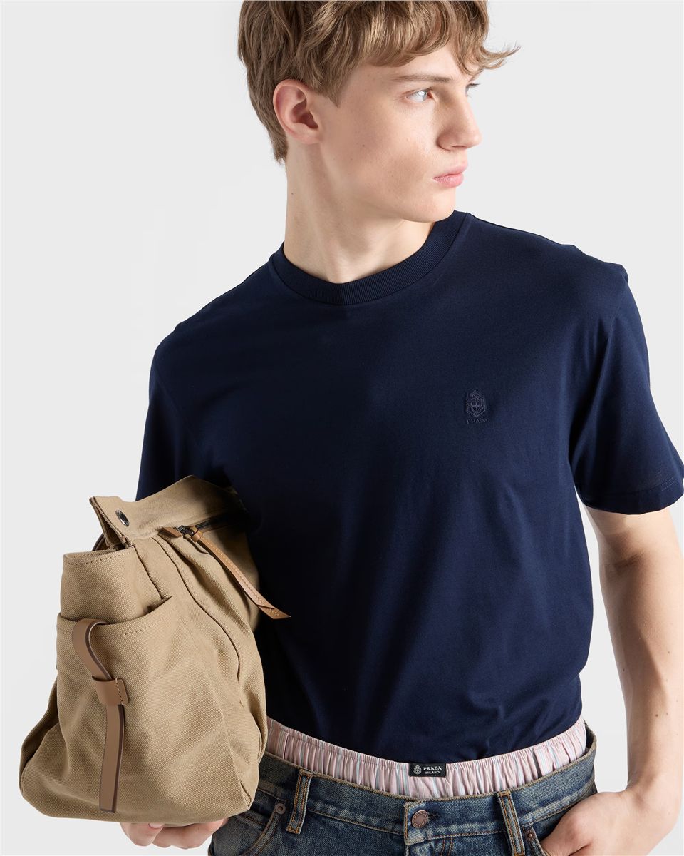 Cotton t-shirt-PRADA-Verso