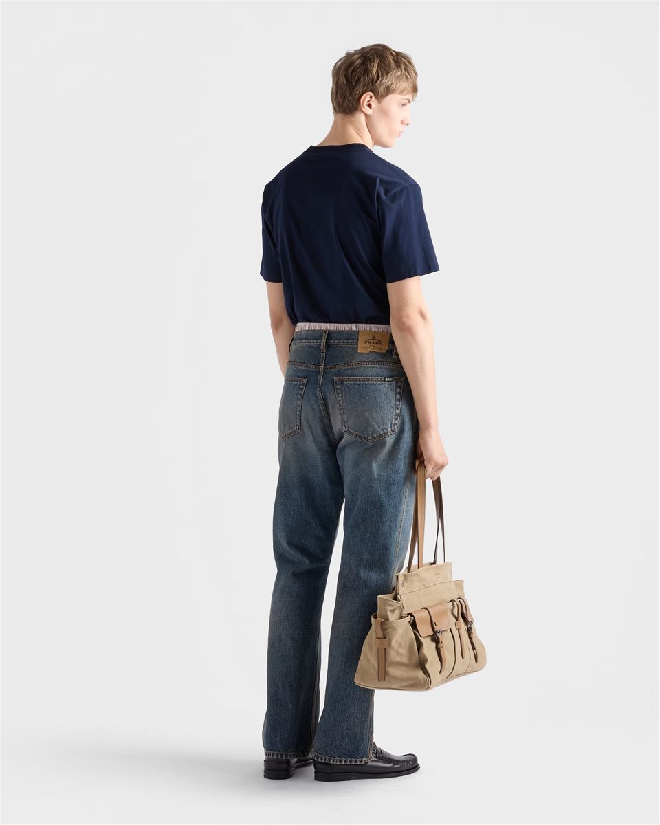Cotton t-shirt-PRADA-Verso