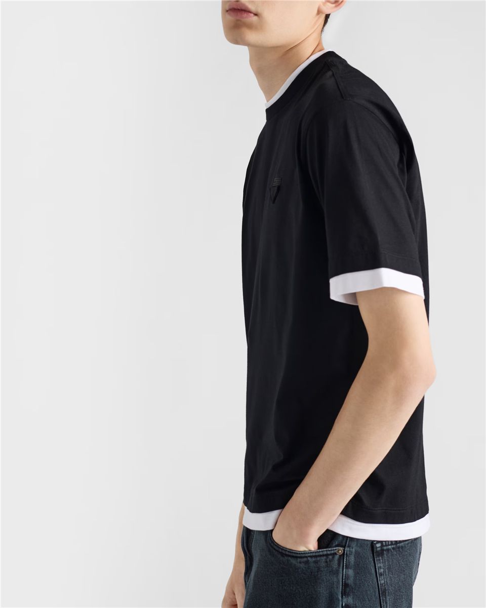 Cotton t-shirt-PRADA-Verso