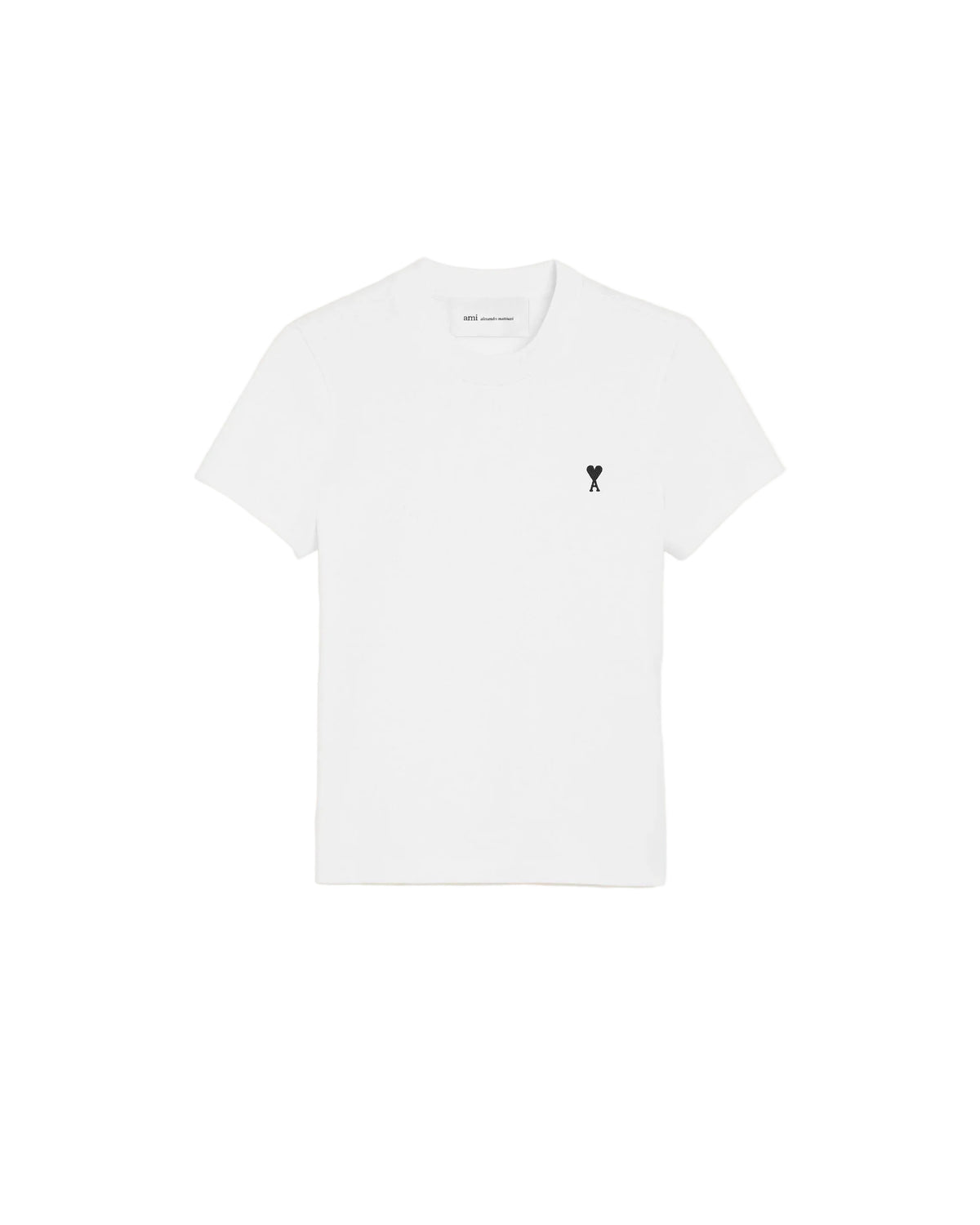 Cotton t-shirt with ami de coeur-AMI-Verso