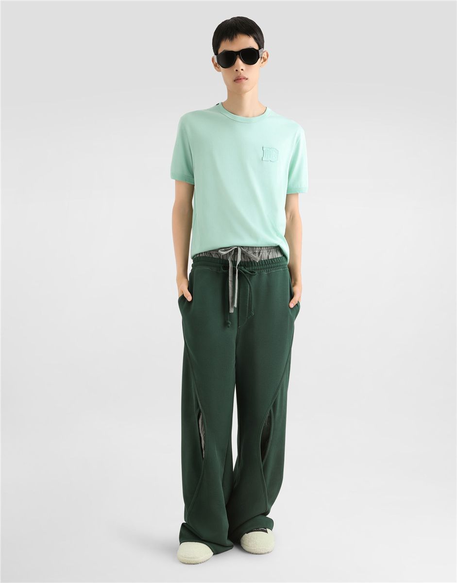 Cotton t-shirt with patch-DOLCE&GABBANA-Verso