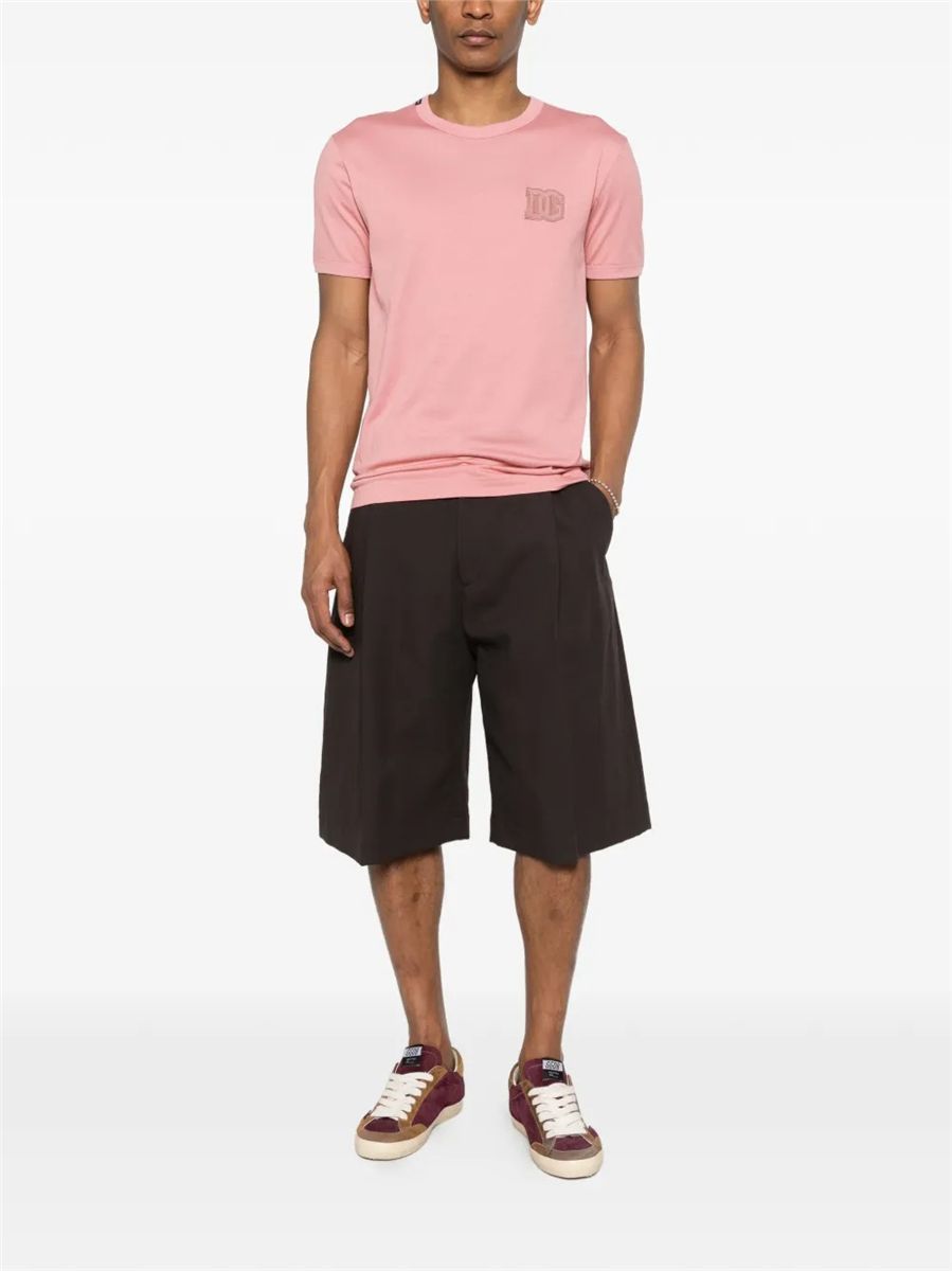 Cotton t-shirt with patch-DOLCE&GABBANA-Verso