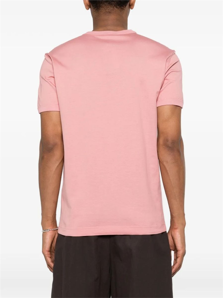 Cotton t-shirt with patch-DOLCE&GABBANA-Verso