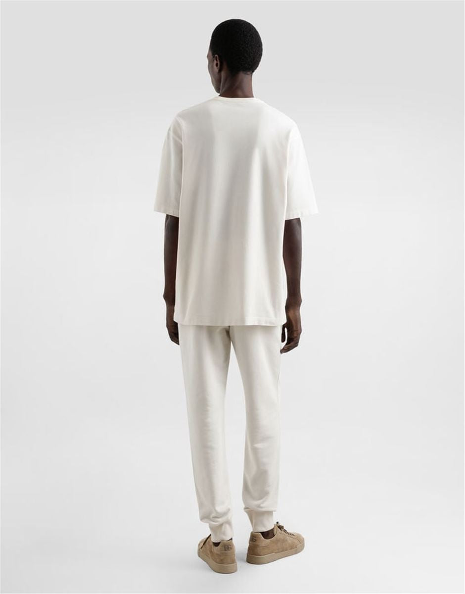 COTTON T-SHIRT WITH TAG - DOLCE & GABBANA - Verso