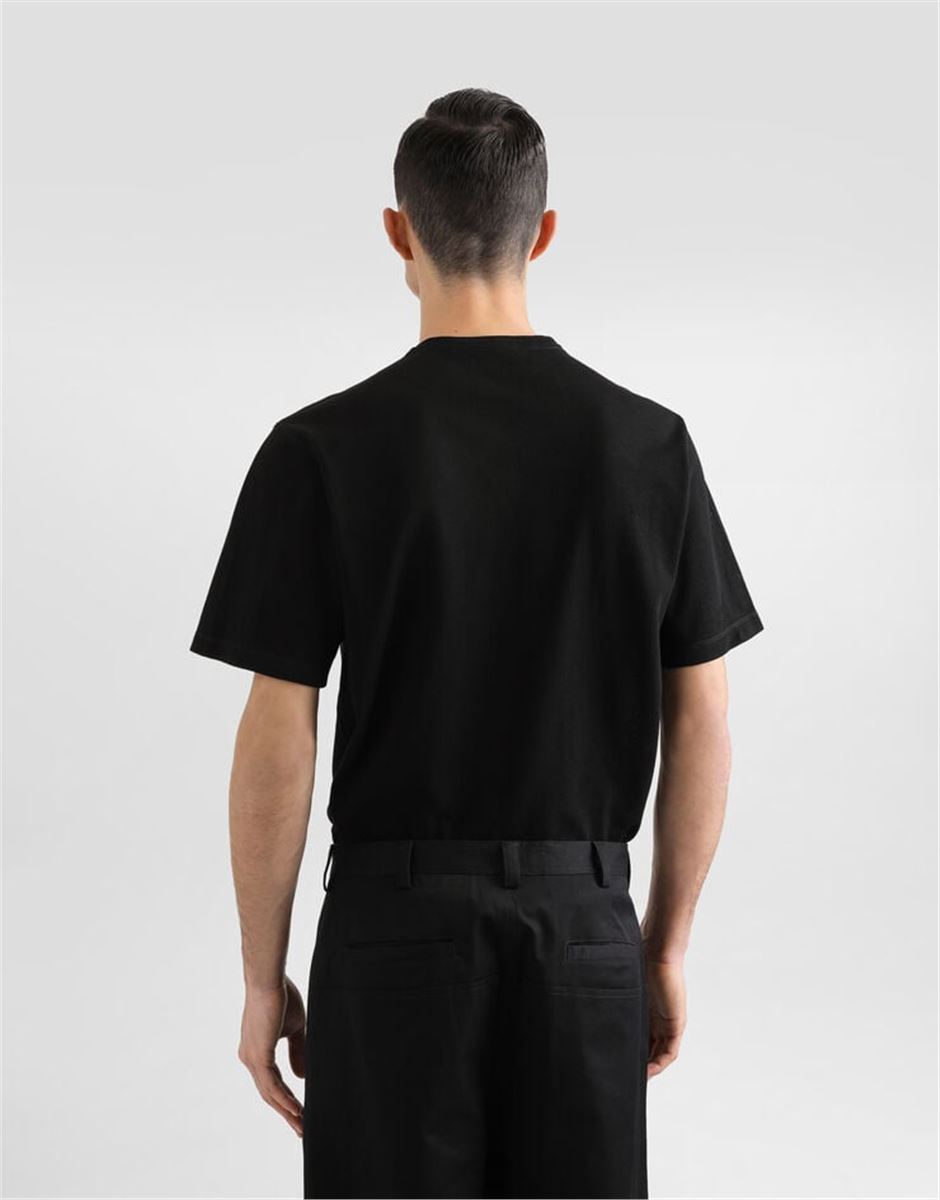 COTTON T-SHIRT WITH TAG - DOLCE & GABBANA - Verso