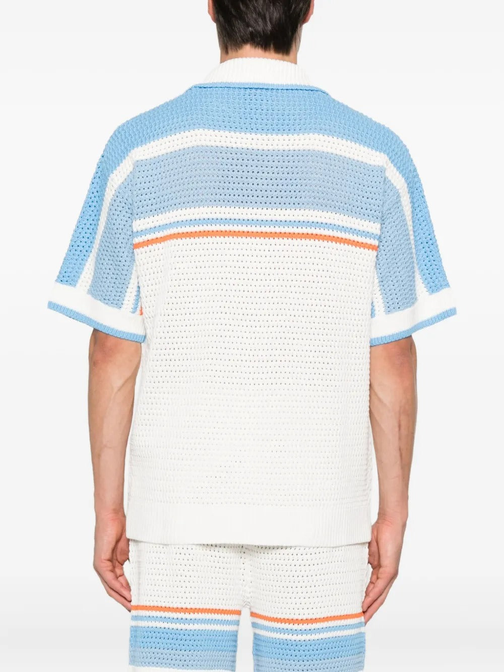 Cotton tennis crochet shirt-CASABLANCA-Verso