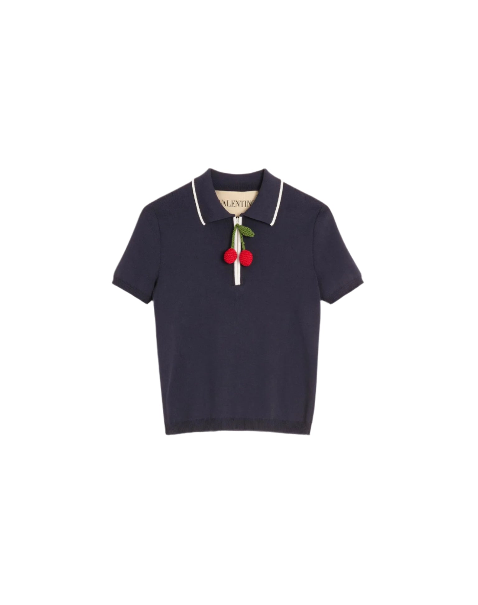 COTTON TOP WITH CHERRY-VALENTINO-Verso
